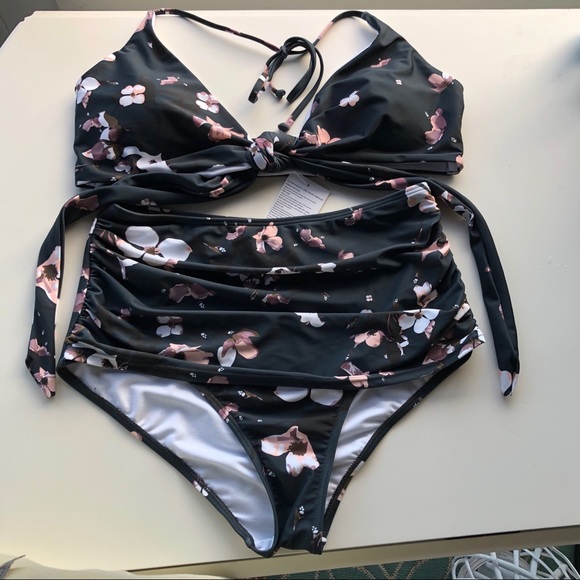 COCOSHIP Other - Cocoshop NWT high waisted tie front bikini sz 12